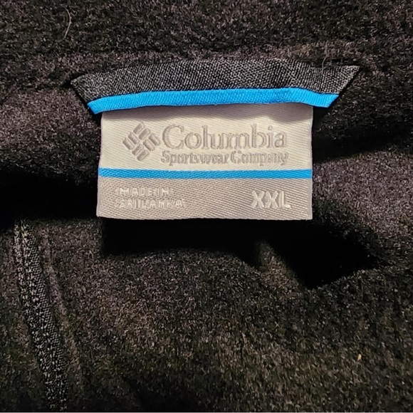 Columbia Men’s Size XXL Black Fleece Jacket EUC - Picture 3 of 3